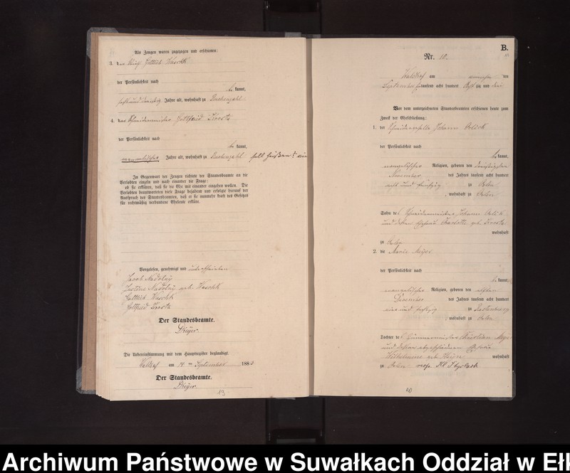 image.from.unit.number "Heiraths-Neben-Register des Königlichen Preussischen Standes-Amtes Orlen Kreis Loetzen"