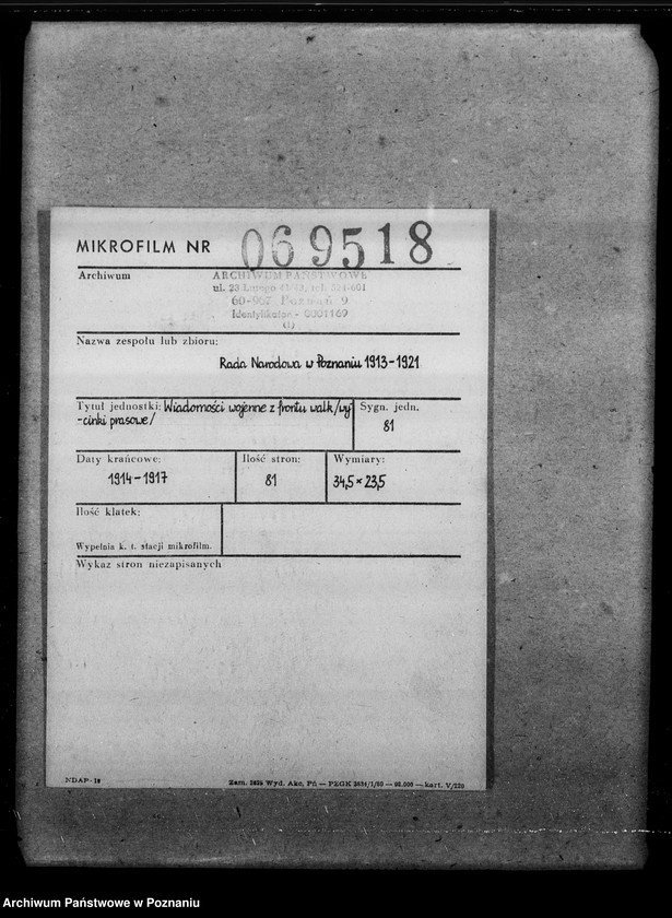 Obraz 2 z jednostki "Wiadomości wojenne z frontu walk [wycinki prasowe]"