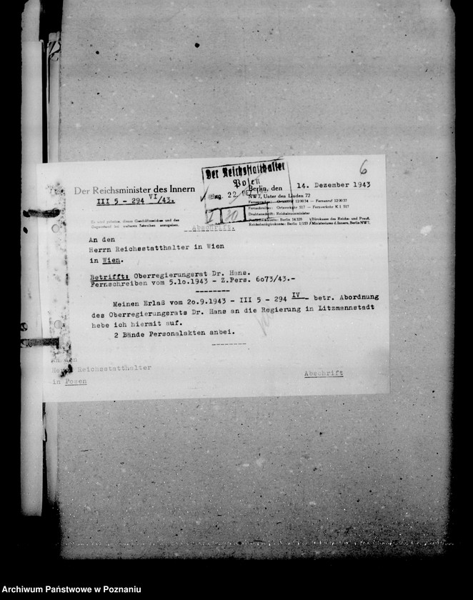 Obraz 11 z jednostki "Ernennung der Beamten"