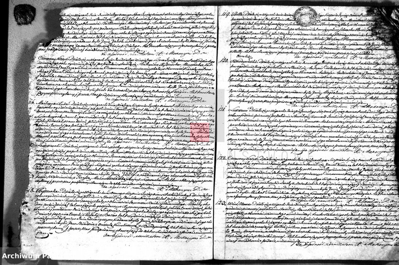 image.from.unit.number "Duplikat akt urodzonych, zaślubionych i umarłych w parafii wigierskiej"