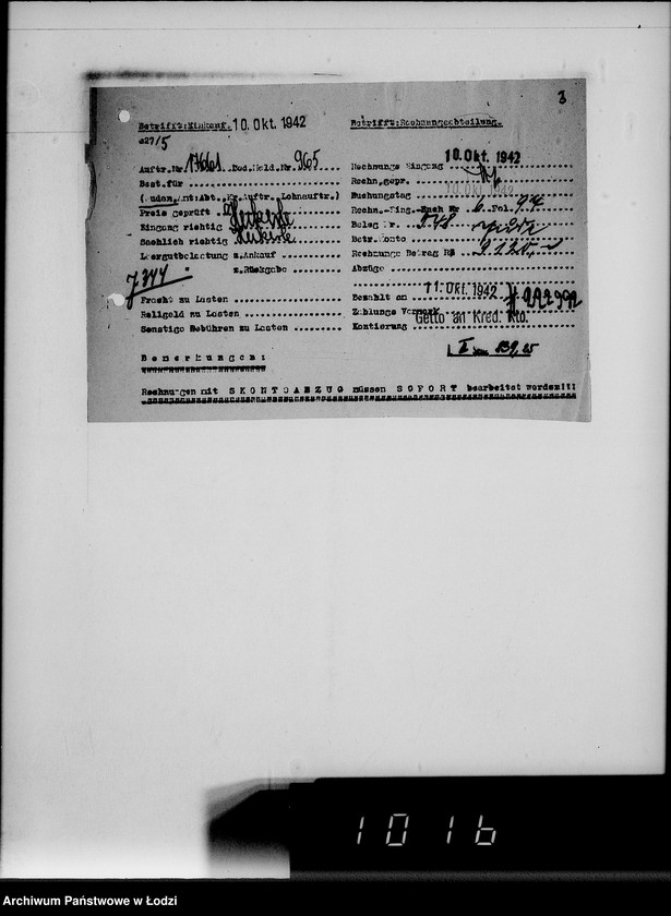 image.from.unit.number "Lebensmitteleinkauf. Aufträge, [Lieferscheinen und Rechnungen] 17661-17725"