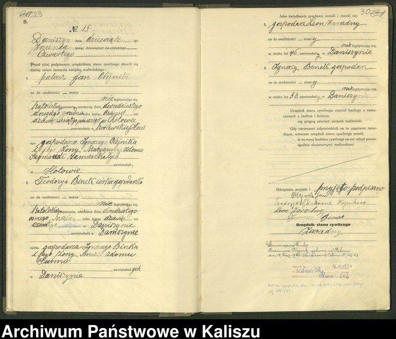 Obraz 18 z jednostki "[Księga małżeństw]"