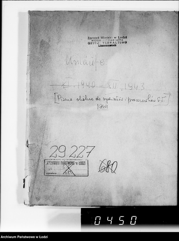 Obraz 4 z jednostki "Umläufe. [Pisma okólne do wydziałów i pracowników G.V.]"