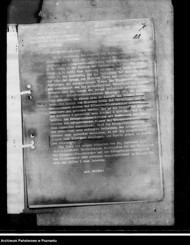 Obraz 15 z jednostki "Kriegsverdienst- Auszeichnungen, Bestimmungen, Schriftwechsel usw."