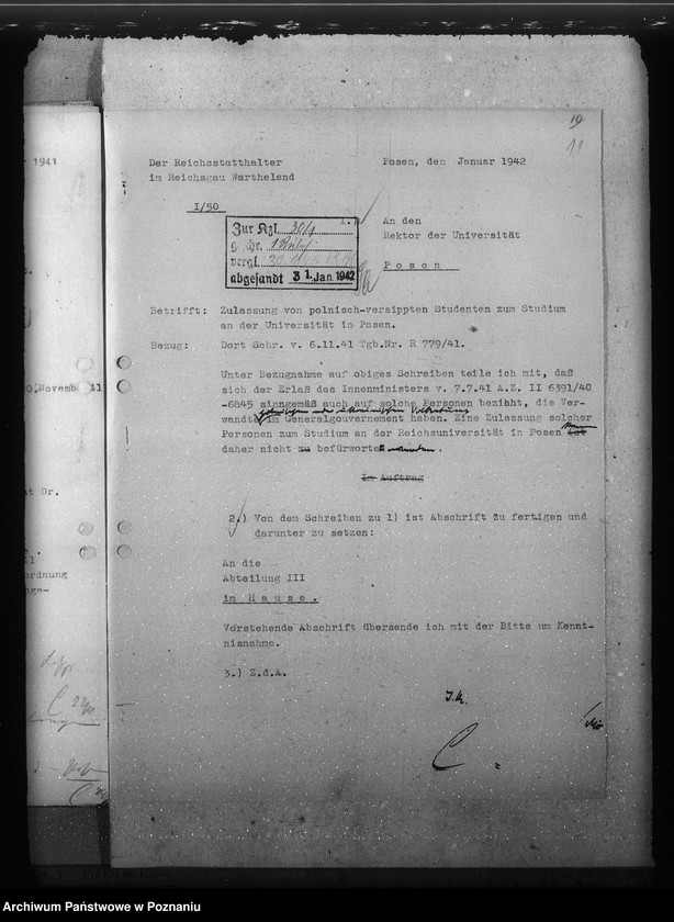 Obraz 15 z jednostki "Ostsperre für polnische Versippte"