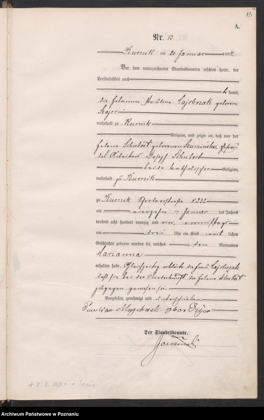 Obraz 16 z jednostki "Księga urodzeń"
