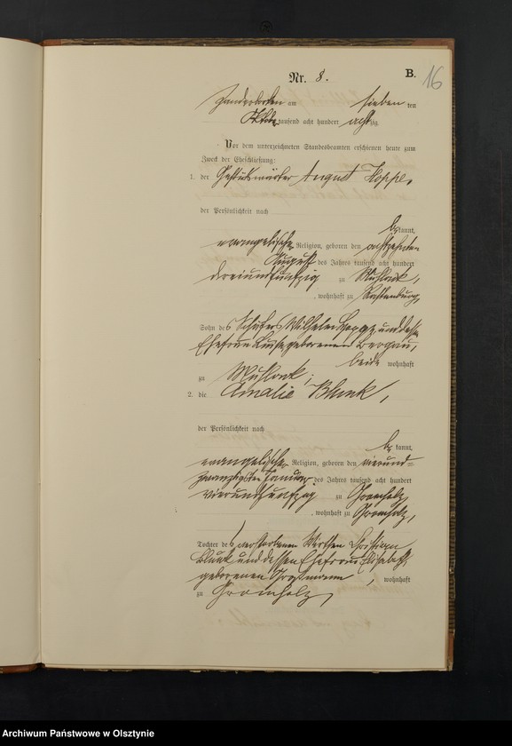 image.from.unit.number "Heiraths-Neben-Register Nr 1 - 19"