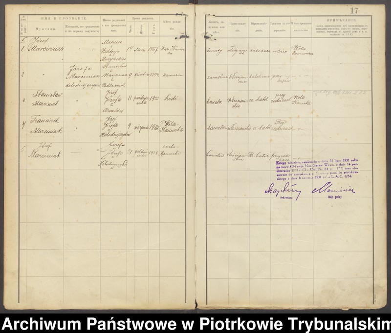 image.from.unit.number "[Księga ludności stałej gminy Grabica wsi: Wola Kamocka, Lutosławice Rządowe]"