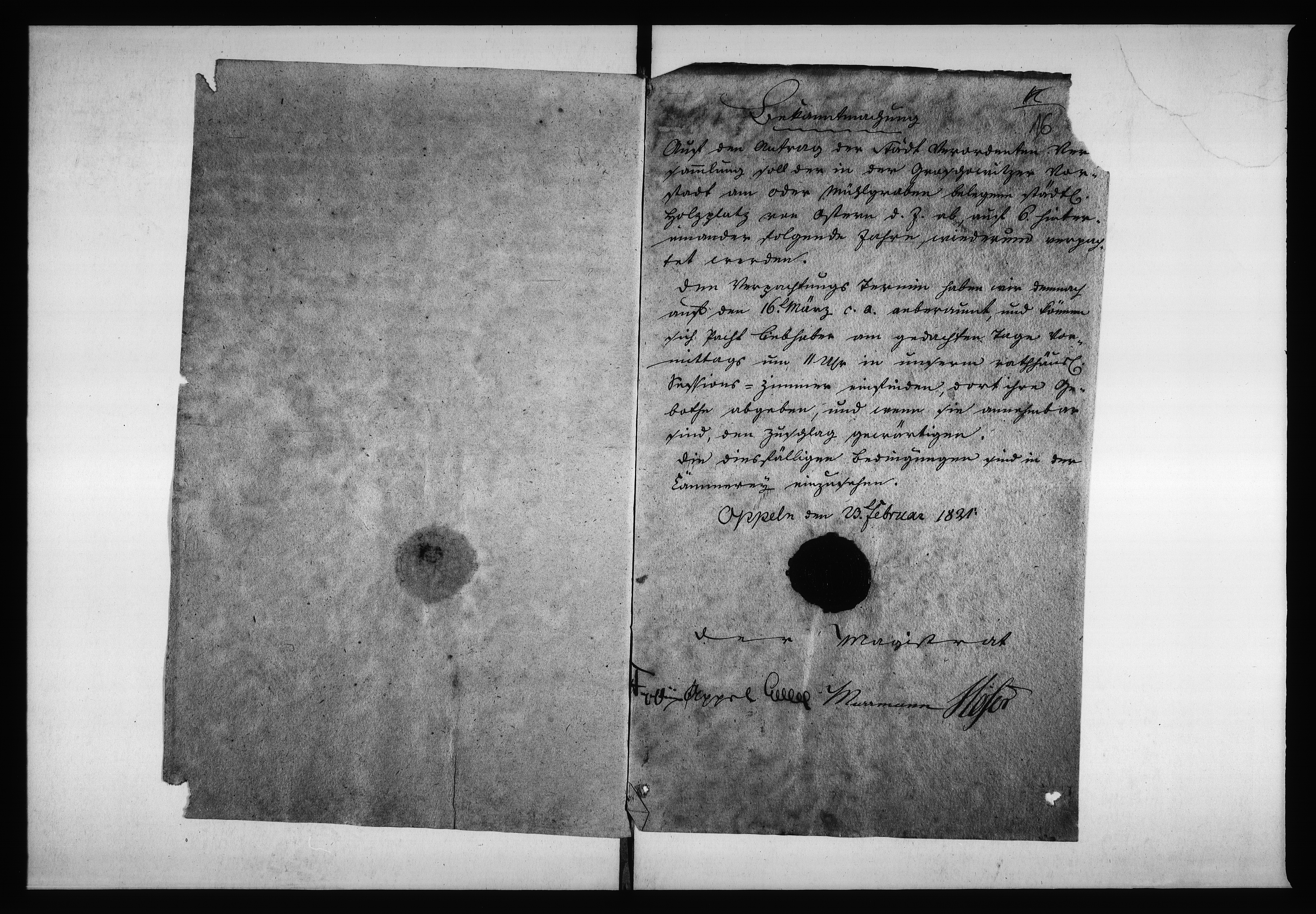 Obraz 18 z jednostki "Acta von Verpachtung des Städtischen Holtz-Platzes resp: Abladeplätze Vol: I de anno 1820"