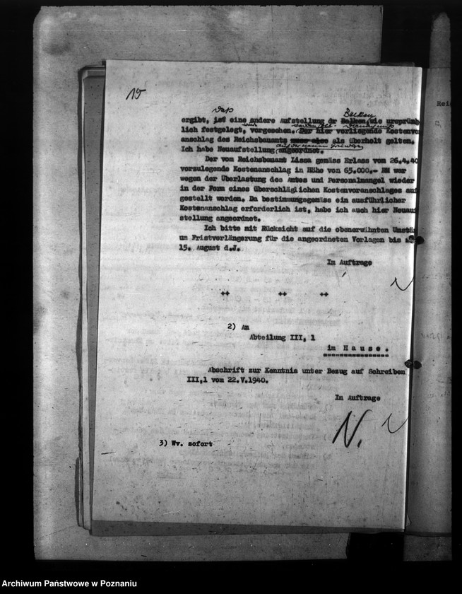 Obraz 19 z jednostki "Prace budowlane w zakładzie wychowawczym NSDAP w Rydzynie"