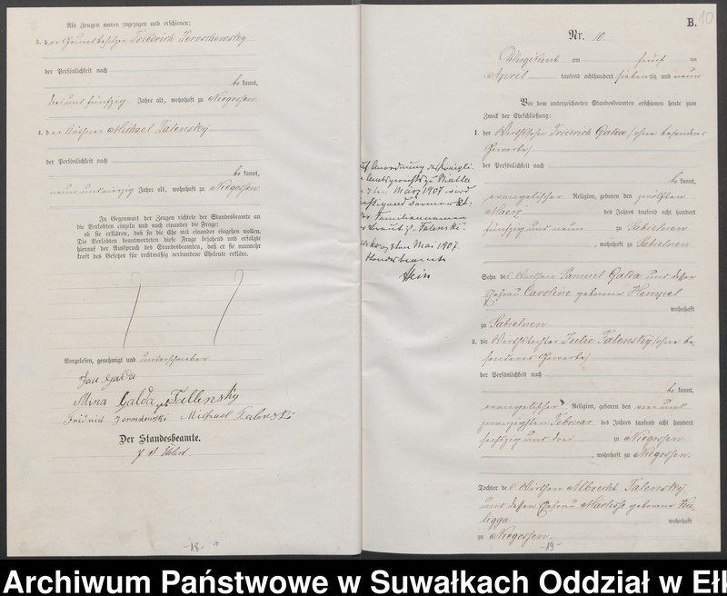 image.from.unit.number "[Heiraths-Haupt-Register des Königlichen Preussischen Standes-Amtes Kumilsko Kreis Johannisburg]"