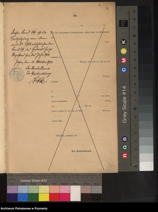 Obraz 2 z jednostki "Księga miejscowa urodzeń tom VIII"