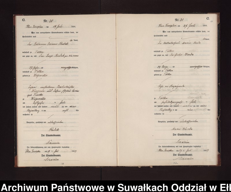 image.from.unit.number "Sterbe-Neben-Register des Preussischen Standes-Amtes Gross Konopken Kreis Loetzen"
