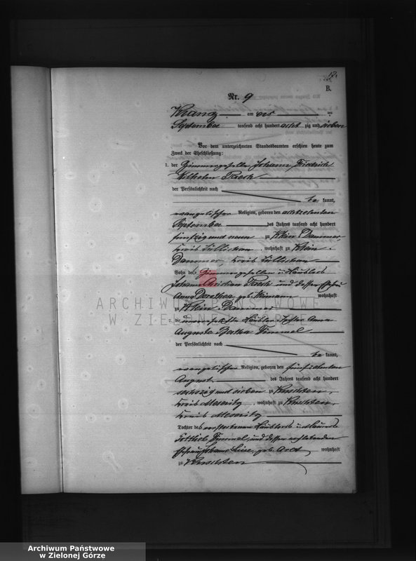 Obraz 19 z jednostki "Heirats-Haupt-Register"