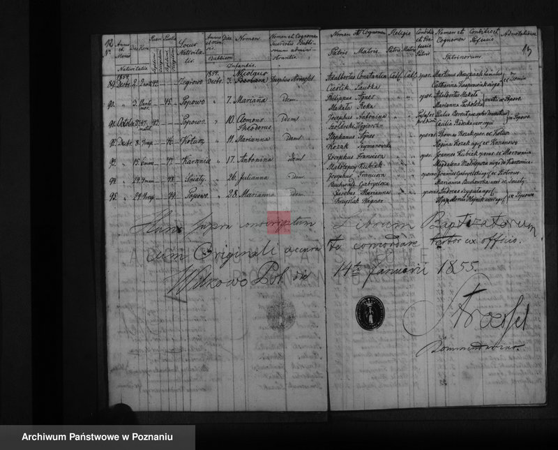 Obraz 10 z jednostki "Liber baptisatorum, copulatorum, mortuorum"