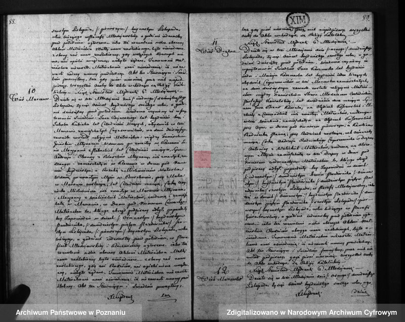 Obraz 19 z jednostki "Księga urodzeń, małżeństw i zejścia"