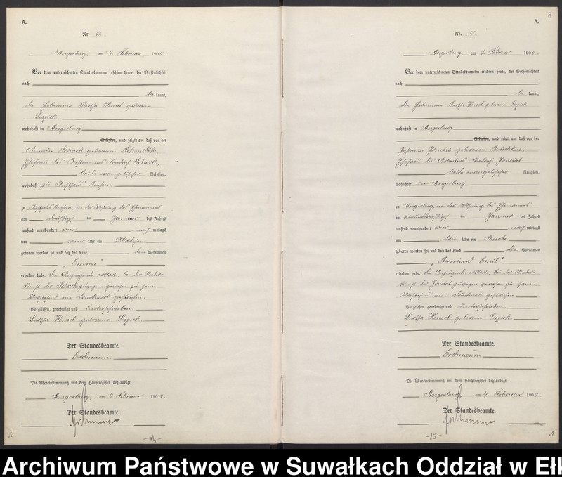 image.from.unit.number "Geburts-Neben-Register des Preussischen Standesamtes Angerburg Kreis Angerburg"