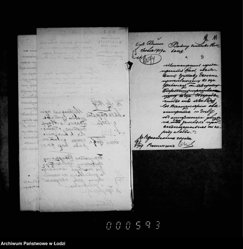 Obraz 13 z jednostki "Ob otkrytji novych ulic po zemljam prisoedinennym k gorodu Lodzi"