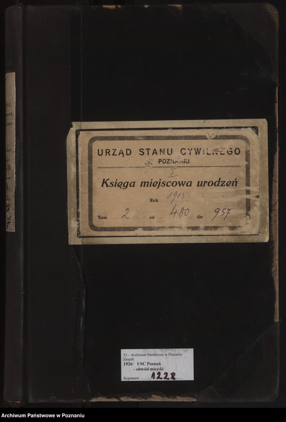 Obraz 2 z jednostki "Księga miejscowa urodzeń tom II [Rejestr główny urodzeń]"
