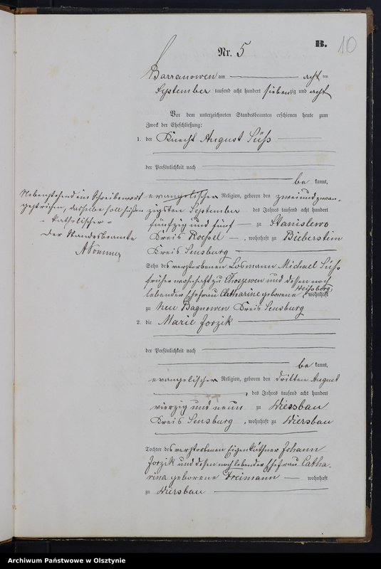 image.from.unit.number "Heiraths-Haupt-Register Nr 1 - 9"