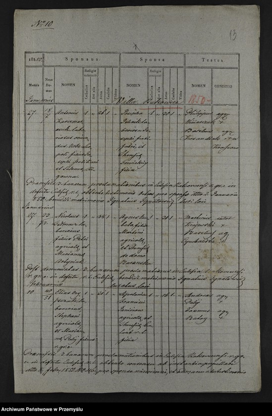 image.from.unit.number "[Odpisy ksiąg urodzeń, małżeństw, zgonów parafii rzymskokatolickiej Rakowiec (powiat Lwów) z 1850 roku]"