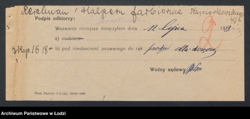 Obraz 5 z jednostki "Reichman i Halpern- farbiarnia"