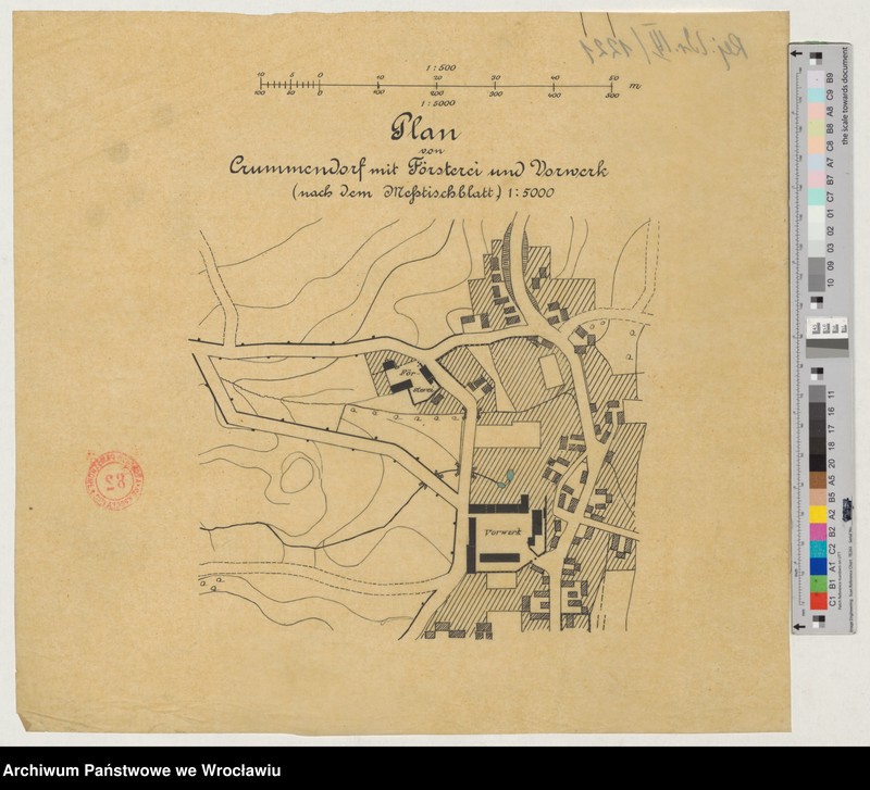 Obraz 1 z jednostki "Plan von Crummendorf mit Försterei und Vorwerk"
