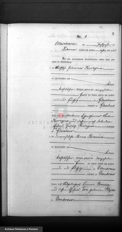 Obraz 19 z jednostki "Księga małżeństw"