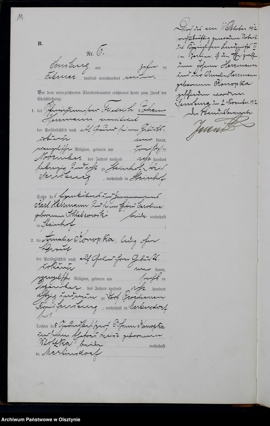 image.from.unit.number "Heiraths-Haupt-Register Nr 1 -58"