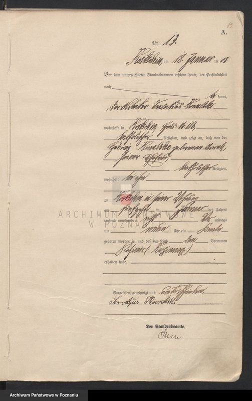Obraz 16 z jednostki "Geburts-Haupt-Register"