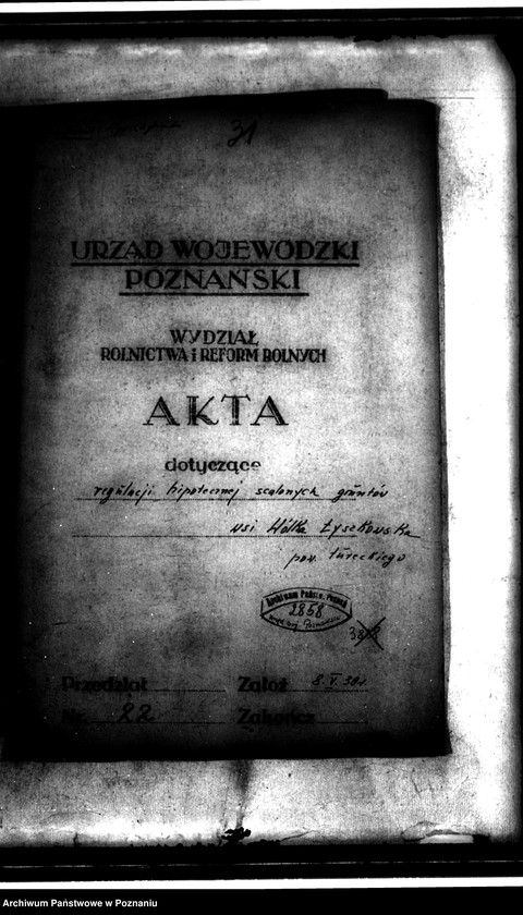 Obraz 4 z jednostki "Regulacja hipoteczna scalonych gruntów wsi Wólka powiatu tureckiego"