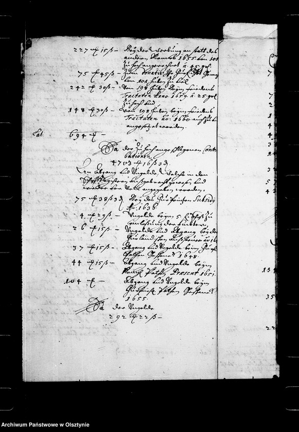 image.from.unit.number "Praetentionen des Advocati Fisci wegen der Contributionen und Stationen, Specificationen, Auszüge Verzeichnisse der Restanten und Quittanzen, Untersuchungen im Amte Deutsch Eylau"