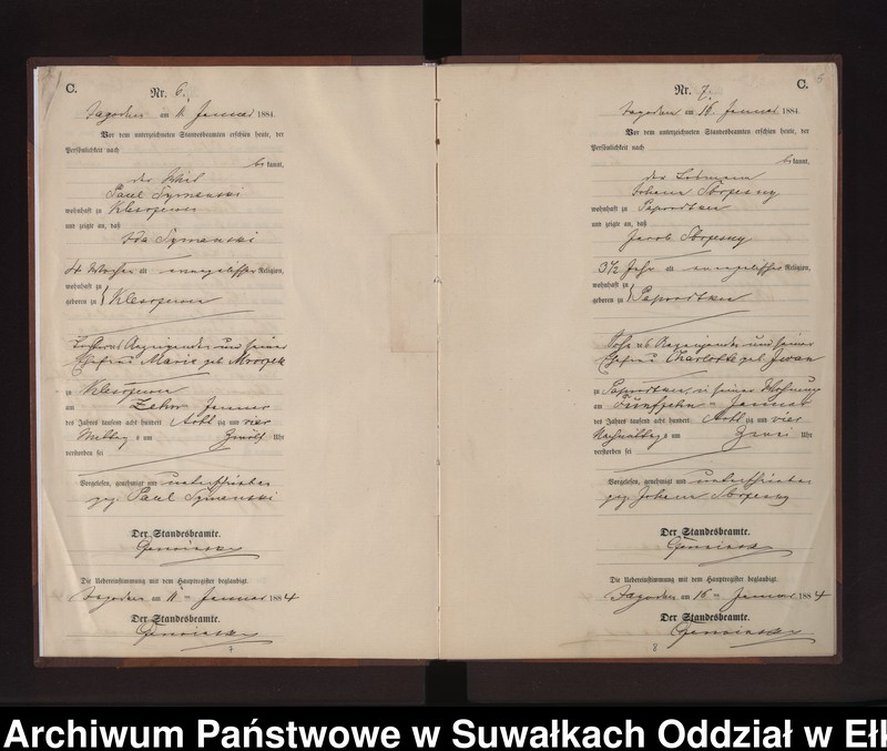 image.from.unit.number "Sterbe-Neben-Register des Preussischen Standes-Amtes Rydzewen Kreis Loetzen"
