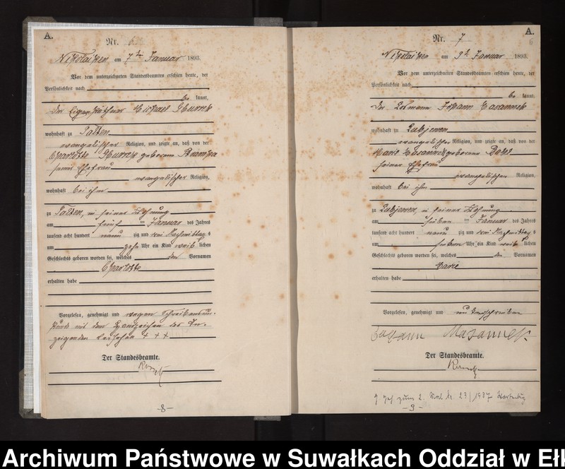 image.from.unit.number "Geburts-Haupt-Register des Königlichen Preussischen Standes-Amtes Nikolaiken Kreis Sensburg"