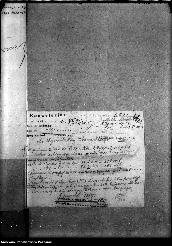 Obraz 15 z jednostki "Sprawy szczegółowo-administracyjne Emigracja robotników rolnych"