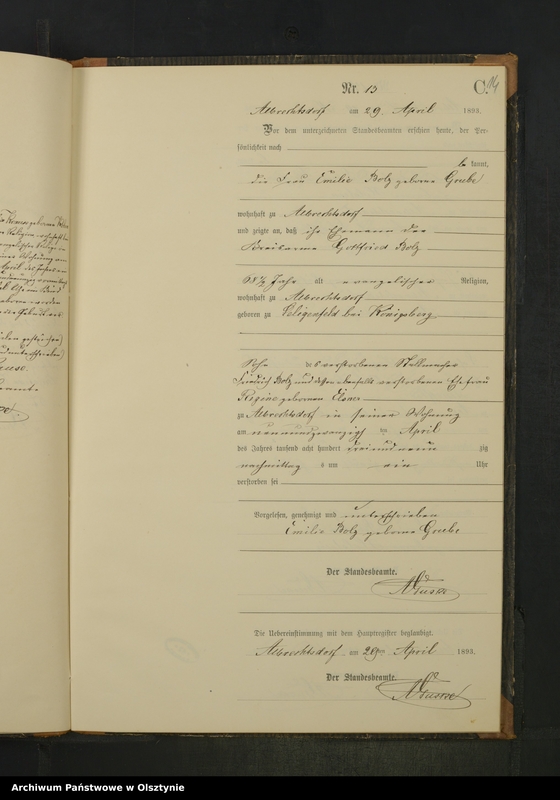 image.from.unit.number "Sterbe-Neben-Register Nr 1 - 33"