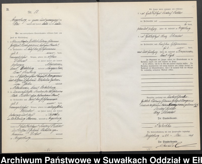 image.from.unit.number "Heiraths-Neben-Register des Preussischen Standes-Amtes Angerburg Kreis Angerburg"