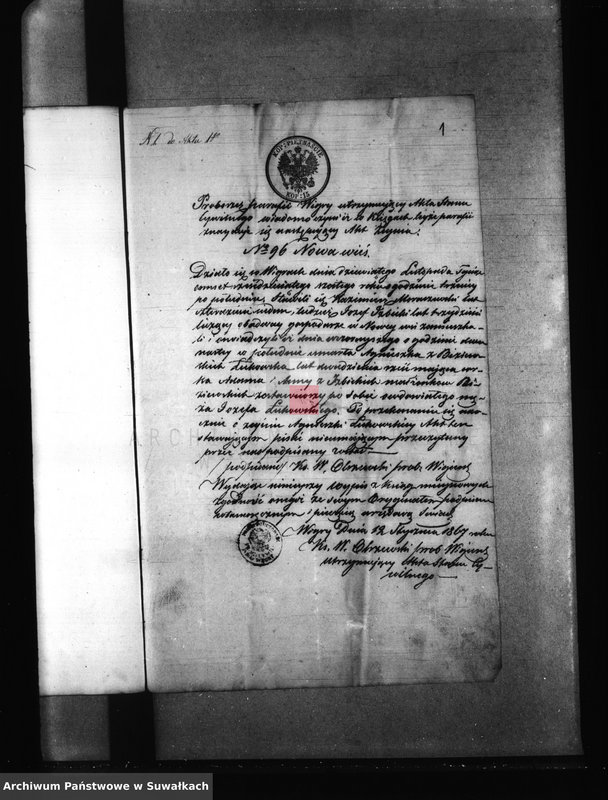 image.from.unit.number "Dowody do Aktów Małżeństwa Parafii Kaletnik Roku 1867"
