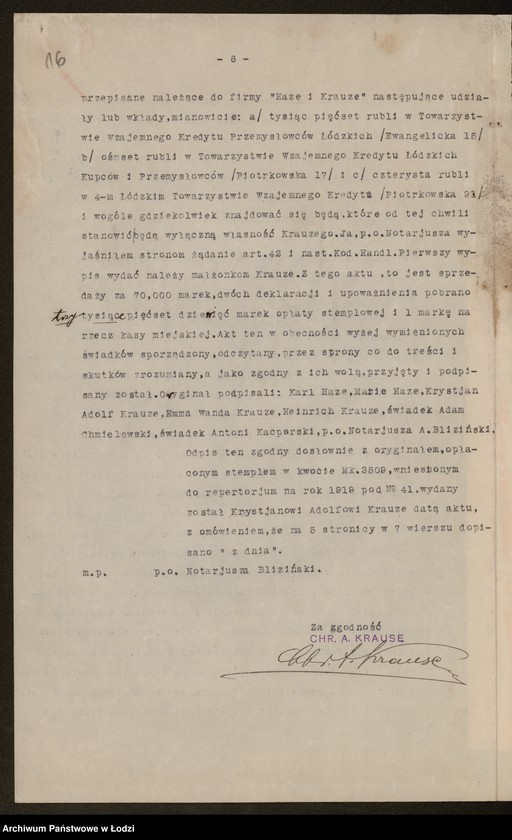 Obraz 18 z jednostki "Christian Adolf Krause- farbiarnia wykańczalnia"