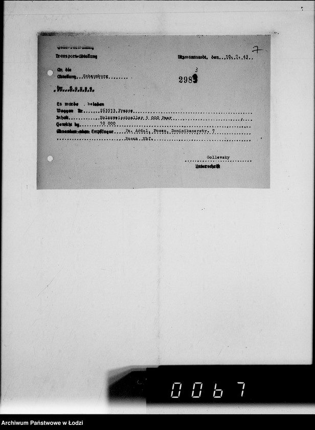 Obraz 11 z jednostki "63 III Produktionsaufgabe Gemeinschaft. Schuhe, Arbeitsauftrag 1190, Auslieferung"