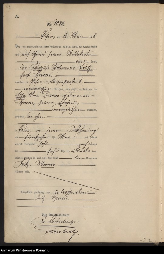 Obraz 6 z jednostki "Księga miejscowa urodzeń tom III"