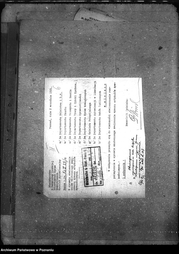 Obraz 11 z jednostki "Sprawy gospodarcze-ogólne Okólniki Dep. Spraw Wewnętrznych"