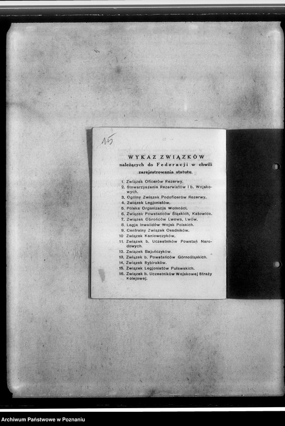 Obraz 19 z jednostki "Statut Federacji Polskich Związków Obrońców Ojczyzny"