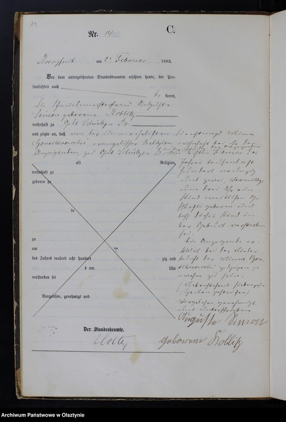 image.from.unit.number "Sterbe-Haupt-Register Nr 1 - 121"