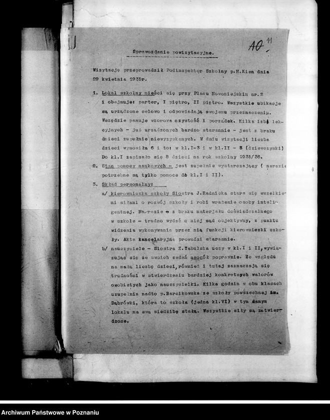 Obraz 14 z jednostki "Prywatna Szkoła Powszechna żeńska Najświętszego Serca Jezusowego- Poznań"