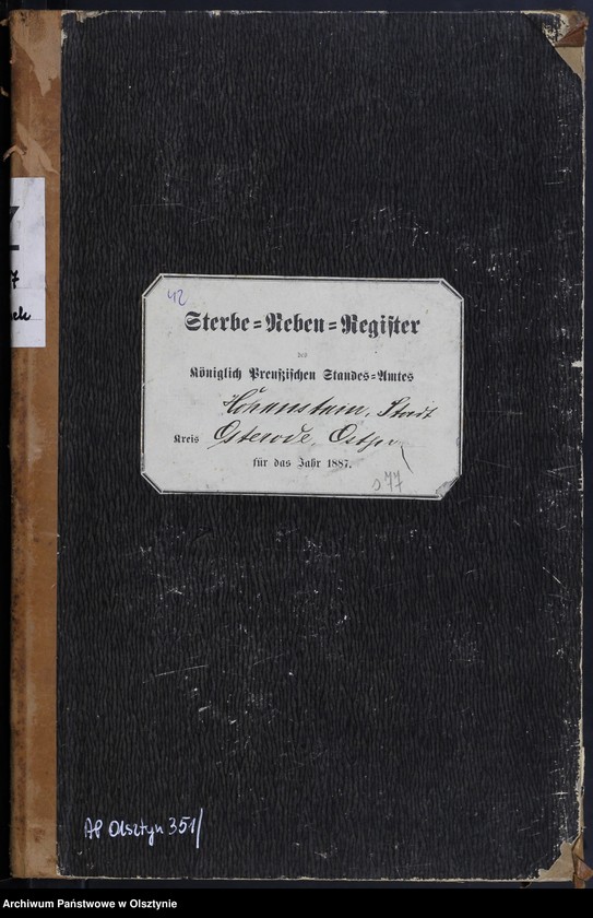 image.from.unit.number "Sterbe-Neben-Register Nr 1 - 76"