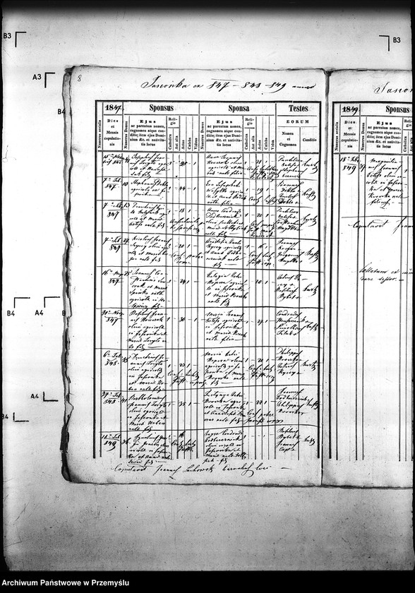 Obraz 12 z jednostki "[Kopie ksiąg metrykalnych parafii Krzywa z filiami Jasionka, Wołowiec (dekanat Gorlice)]"
