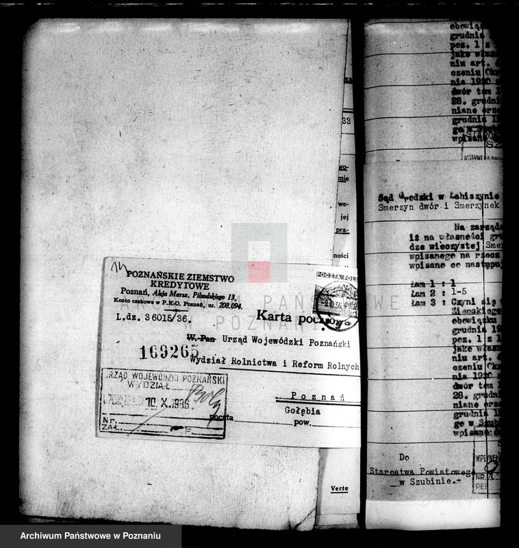 Obraz 17 z jednostki "Uregulowanie prawa własności rozparcelowanych gruntów z majątków Załachowo-Smęrzyn-Oporowo powiatu szubińskiego"