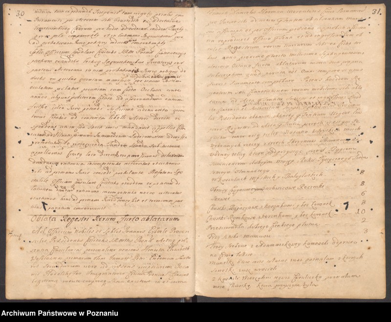 Obraz 18 z jednostki "Protocollon spectabilis officii consularis civitatis SRMtis Posnaniae ab anno Domini 1719 sub felicibus auspiciis nobilis Joannis Eyberle praesidentis civitatis eiusdem."