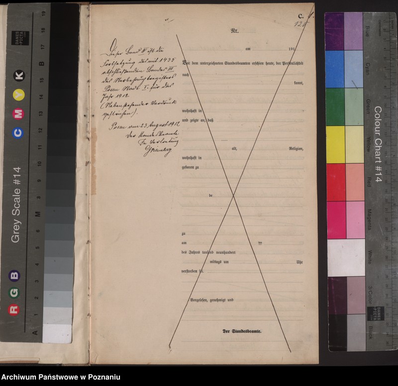 Obraz 3 z jednostki "Księga miejscowa zgonów tom IV [Rejestr główny zgonów]"